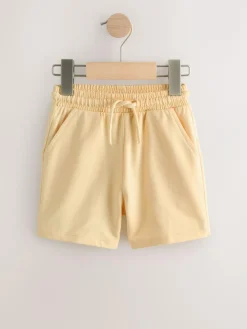 Next Butter Yellow Jersey Shorts (3mths-7yrs)^BOY Shorts|Shorts
