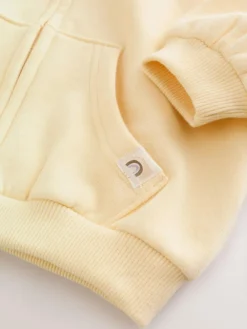 Next Butter Yellow Zip Through Hoodie (3mths-7yrs)^ Nightwear|Sweatshirts & Hoodies