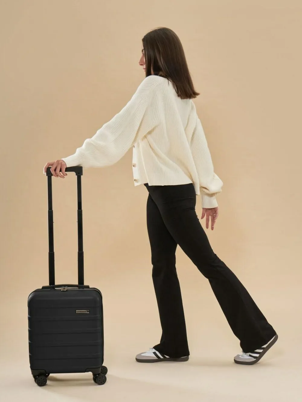 Best Cabin Max Black Anode 30L Underseat Hand Luggage Cabin Case for EasyJet 45x36x20cm