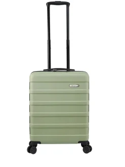 Cabin Max Bodo Green Anode 40L ABS Cabin Carry On Hand 55x40x20cm Luggage^Women Luggage