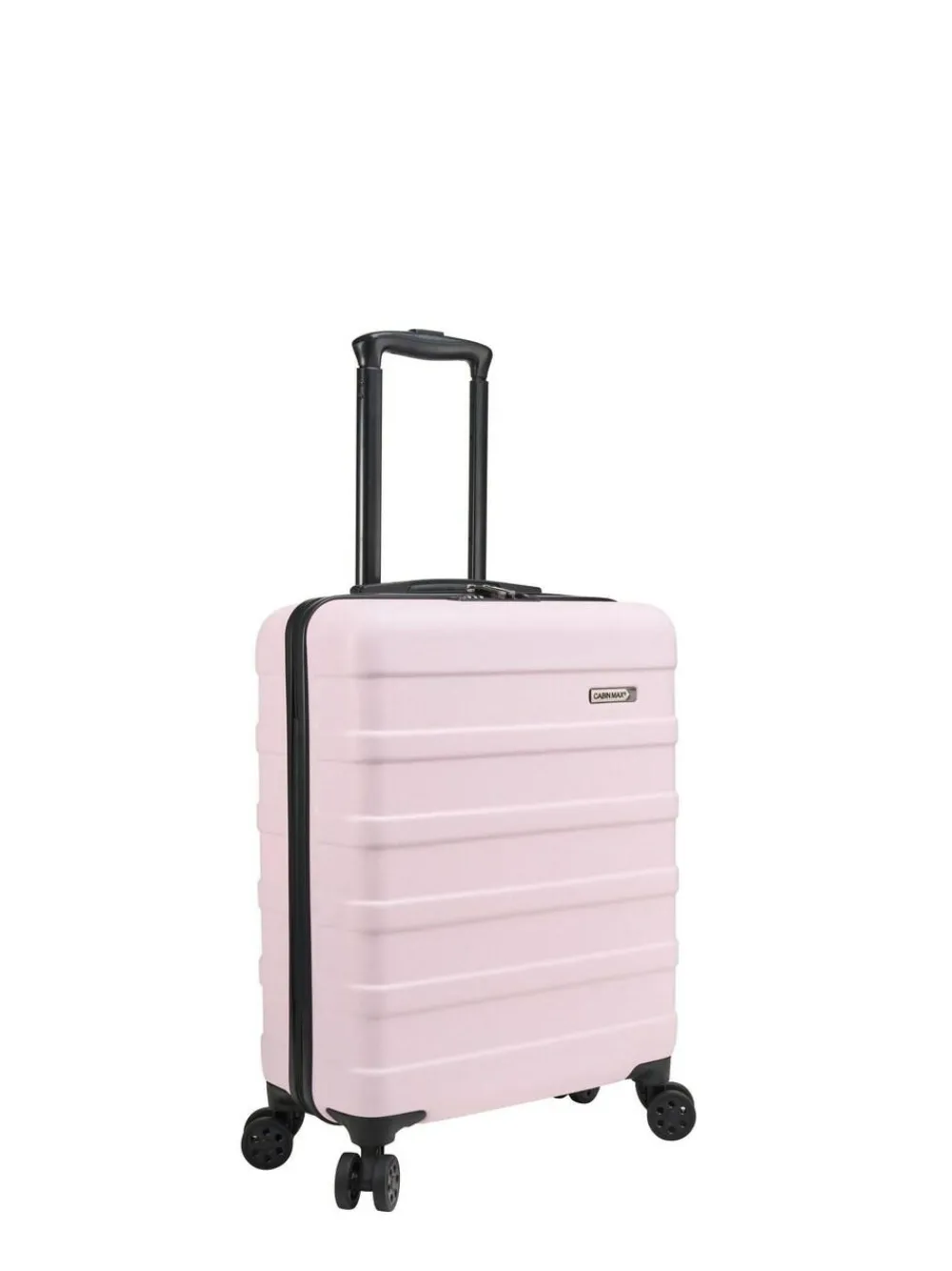 Cabin Max Pale Pink Anode 40L ABS Cabin Carry On Hand 55x40x20cm Luggage^Women Luggage