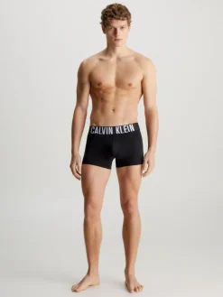Calvin Klein Black 3 Pack Trunks Intense Power Micro^ Underwear|Underwear
