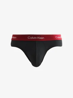 Calvin Klein Black Blue/Black Red/Black Pink Icon Cotton Stretch Boxers 3 Pack^ Underwear|Underwear
