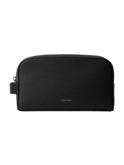 Sale Calvin Klein Black Foil Emboss Dopp Kit Bag