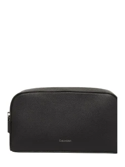 Sale Calvin Klein Black Foil Emboss Dopp Kit Bag