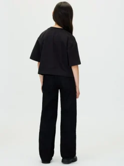 Calvin Klein Black High Rise Wide Leg Jeans^ Jeans