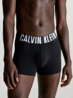 Sale Calvin Klein Black Intense Power Stretch Boxer Trunks 3 Pack
