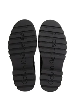 Calvin Klein Black Leather Airfit Lugged Chelsea Boots^ Boots|Boots