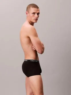 Calvin Klein Black Low Rise Microfibre Stretch Trunks 3 Pack^ Underwear|Underwear