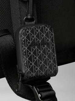 Calvin Klein Black Puffer Utility Roll Top Backpack