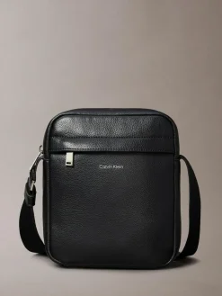 Sale Calvin Klein Black Raised Reporter Bag