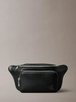 Outlet Calvin Klein Black Webbing Strap Waistbag