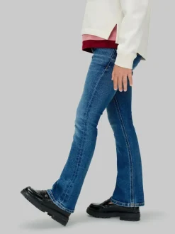 Outlet Calvin Klein Blue Mid Rise Flared Jeans