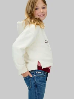 Outlet Calvin Klein Blue Mid Rise Flared Jeans