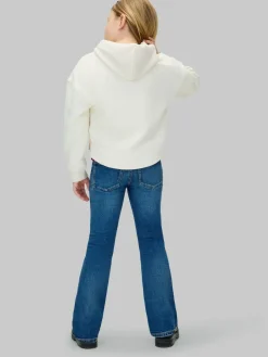 Outlet Calvin Klein Blue Mid Rise Flared Jeans