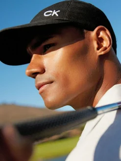 Clearance Calvin Klein Golf 100% Cotton Twill Caps Black