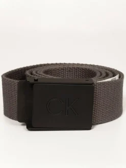 Discount Calvin Klein Golf Monogram Buckle Belt Grey