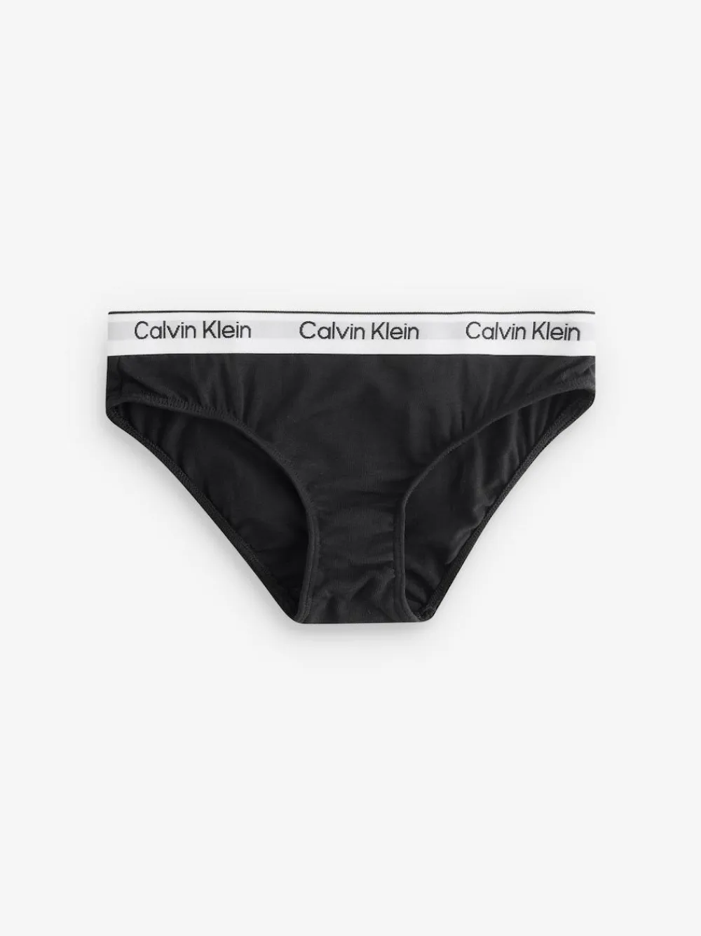 Calvin Klein White 3 Pack Girls Bikini Briefs Icon Cotton Stretch^ Underwear