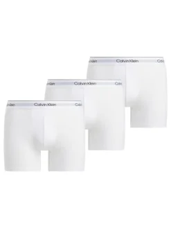 Outlet Calvin Klein Icon Cotton Stretch Boxer Briefs 3 Pack White
