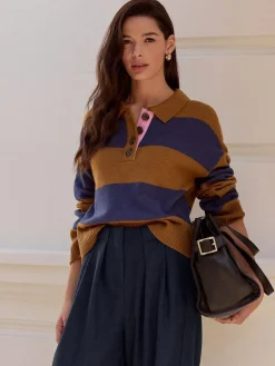 Next 100% Wool N.Premium Polo Jumper^Women Nightwear|Knitwear