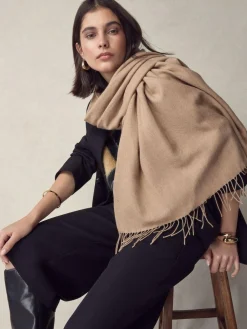 Next Premium Made in Italy Twill Midweight Shawl Scarf^Women Hats, Gloves & Scarves|Hats, Gloves & Scarves