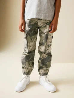 Next Camo Loose Fit Cargo Trousers (3-16yrs)^BOY Joggers|Pants & Chinos