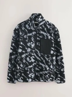 Outlet Next Zip Neck Printed Fleece Camouflage
