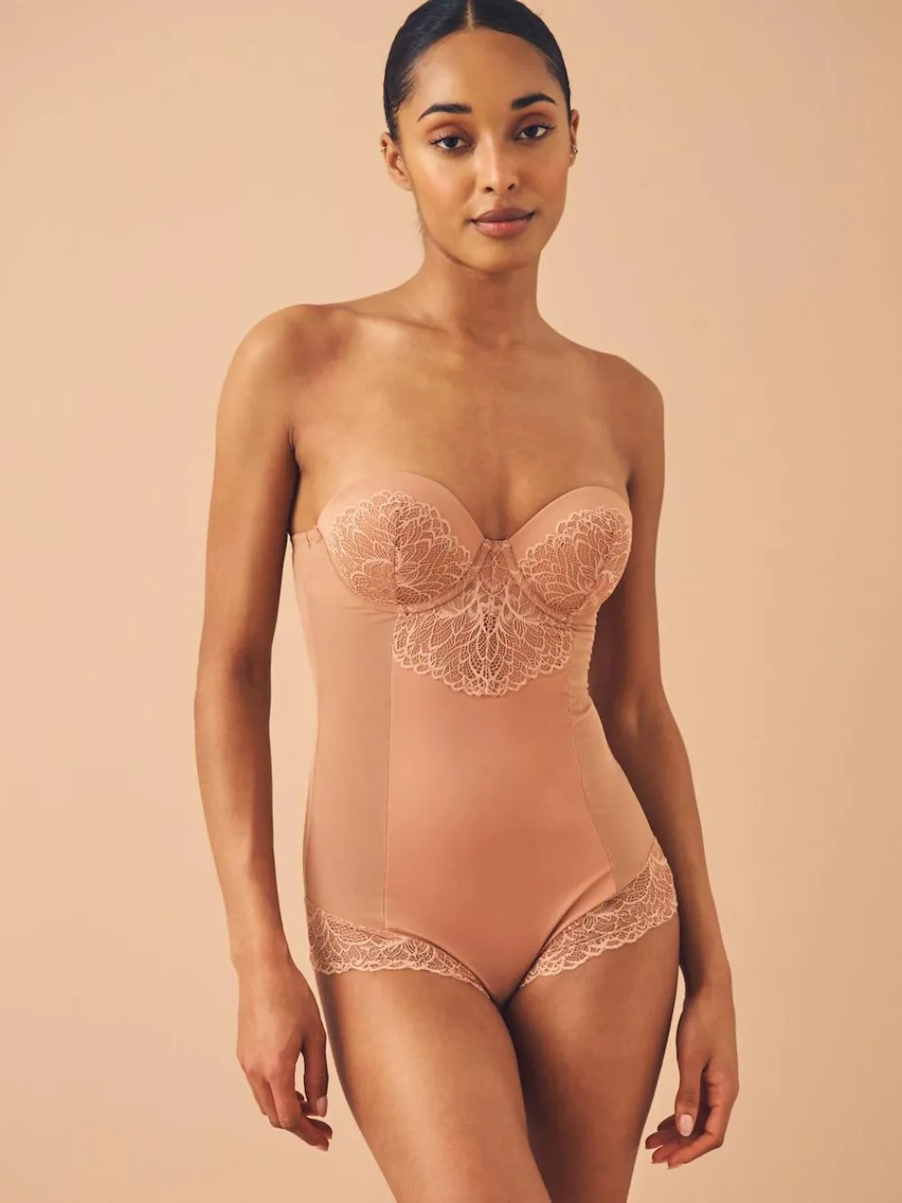 Next Firm Tummy Control Cupped Lace Body^Women Shapewear