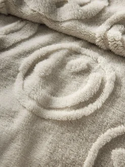 Clearance Next Carved Happy Faces Fleece Throw