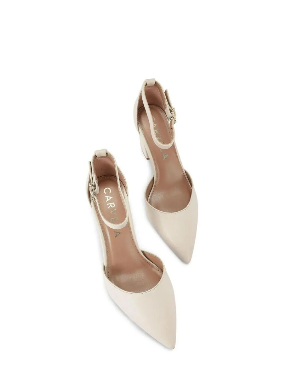 Sale Carvela Refined Court Shoes Cream
