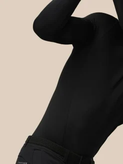 Clearance Castore Black Club Thermal Mock Neck Golf Base Layer