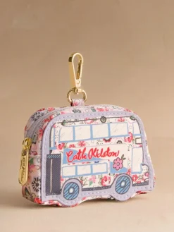 Clearance Cath Kidston Blue London Bus Clip On Purse