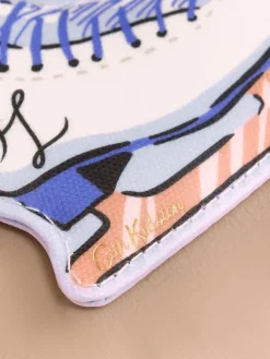 Hot Cath Kidston Blue/White Ice Skating Mirror Charm Bag