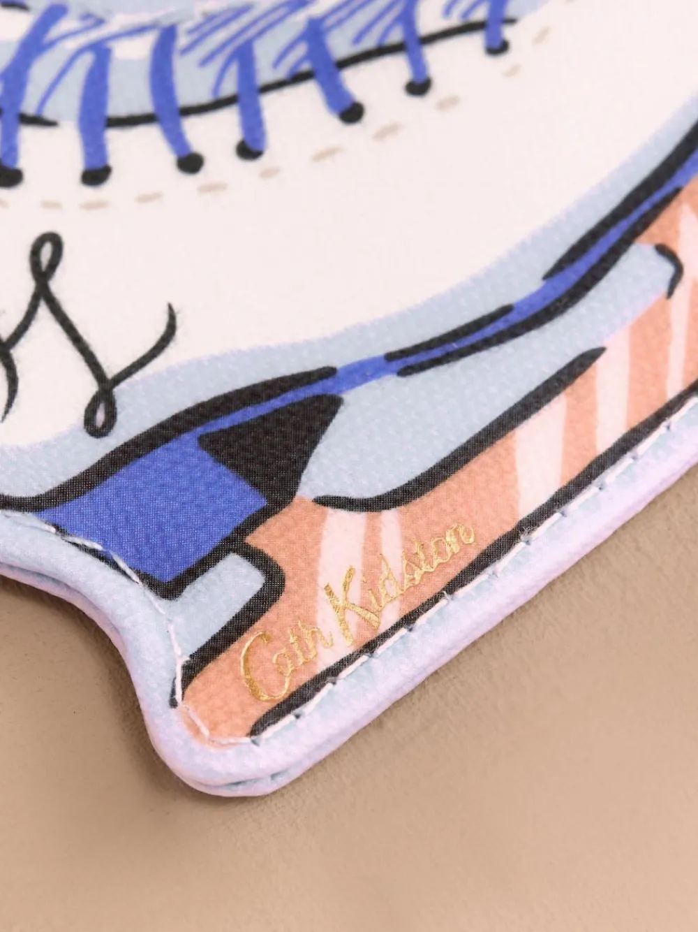 Hot Cath Kidston Blue/White Ice Skating Mirror Charm Bag