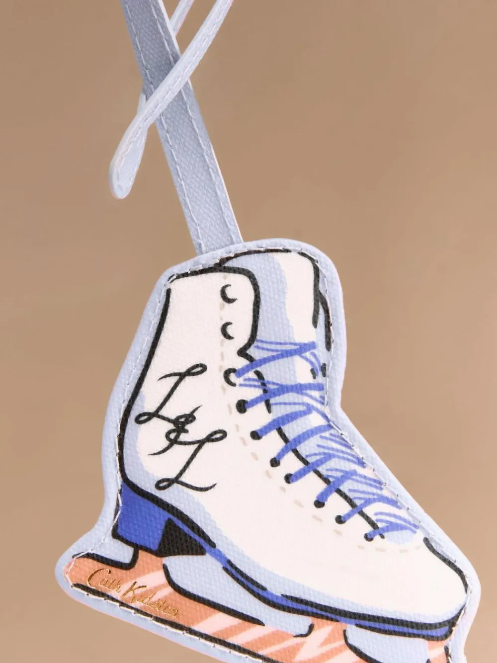 Hot Cath Kidston Blue/White Ice Skating Mirror Charm Bag