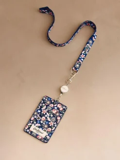 Cath Kidston Navy Queen Ditsy Lanyard Purse^Women Purses