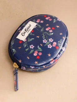 Discount Cath Kidston Navy Star Sprig Round Pocket Purse