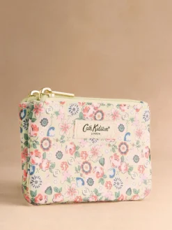 Cath Kidston Yellow Ditsy Double Zipped Purse^Women Purses