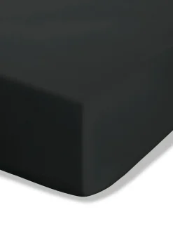 Online Catherine Lansfield Black Percale Fitted Sheet