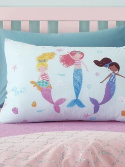 Online Catherine Lansfield Blue Mermaid Reversible Duvet Cover Set