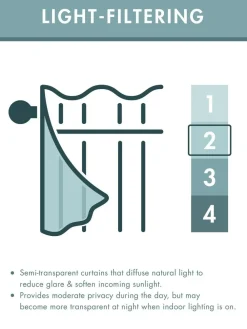 Catherine Lansfield Logan Stripe Lined Eyelet Curtains^ Curtains & Blinds