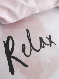 Clearance Catherine Lansfield Blush Pink Sleep Dreams Duvet Cover And Pillowcase Set