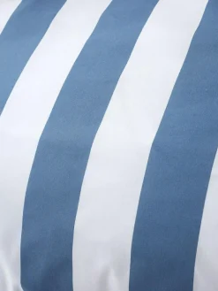 Clearance Catherine Lansfield Cove Stripe Reversible Duvet Cover Set Chambray Blue