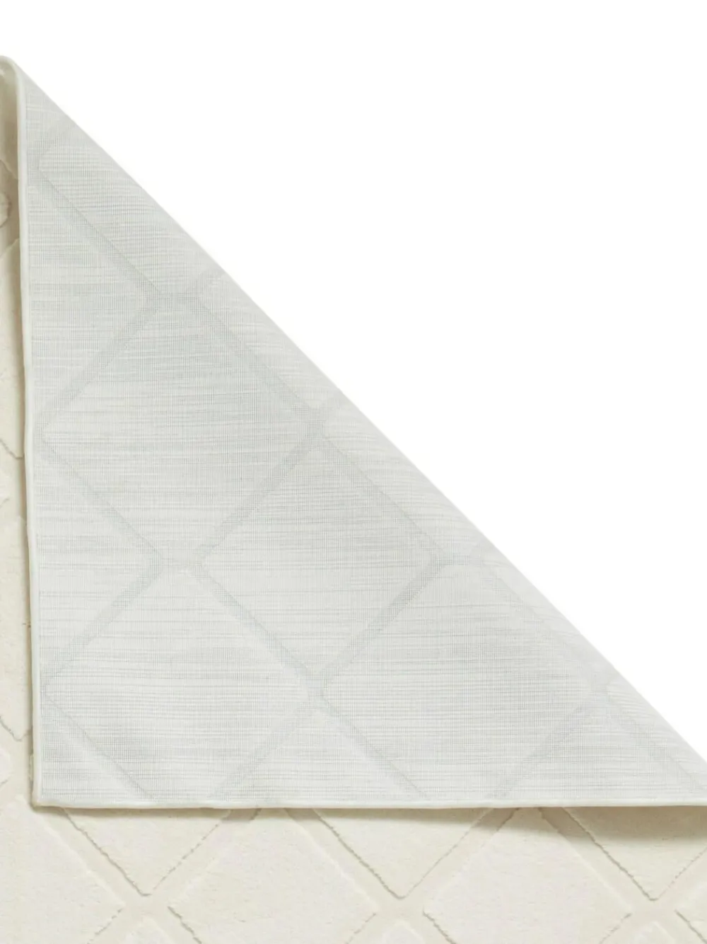 Catherine Lansfield Cream Cosy Diamond Washable Rug^ Rugs & Runners