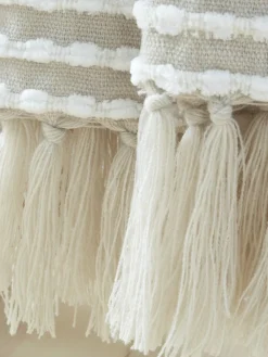 Best Catherine Lansfield Stab Stitch Throw Natural