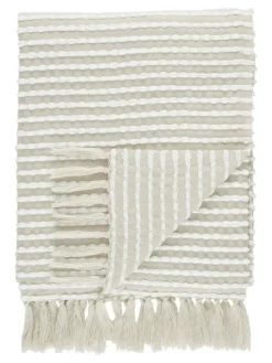 Best Catherine Lansfield Stab Stitch Throw Natural