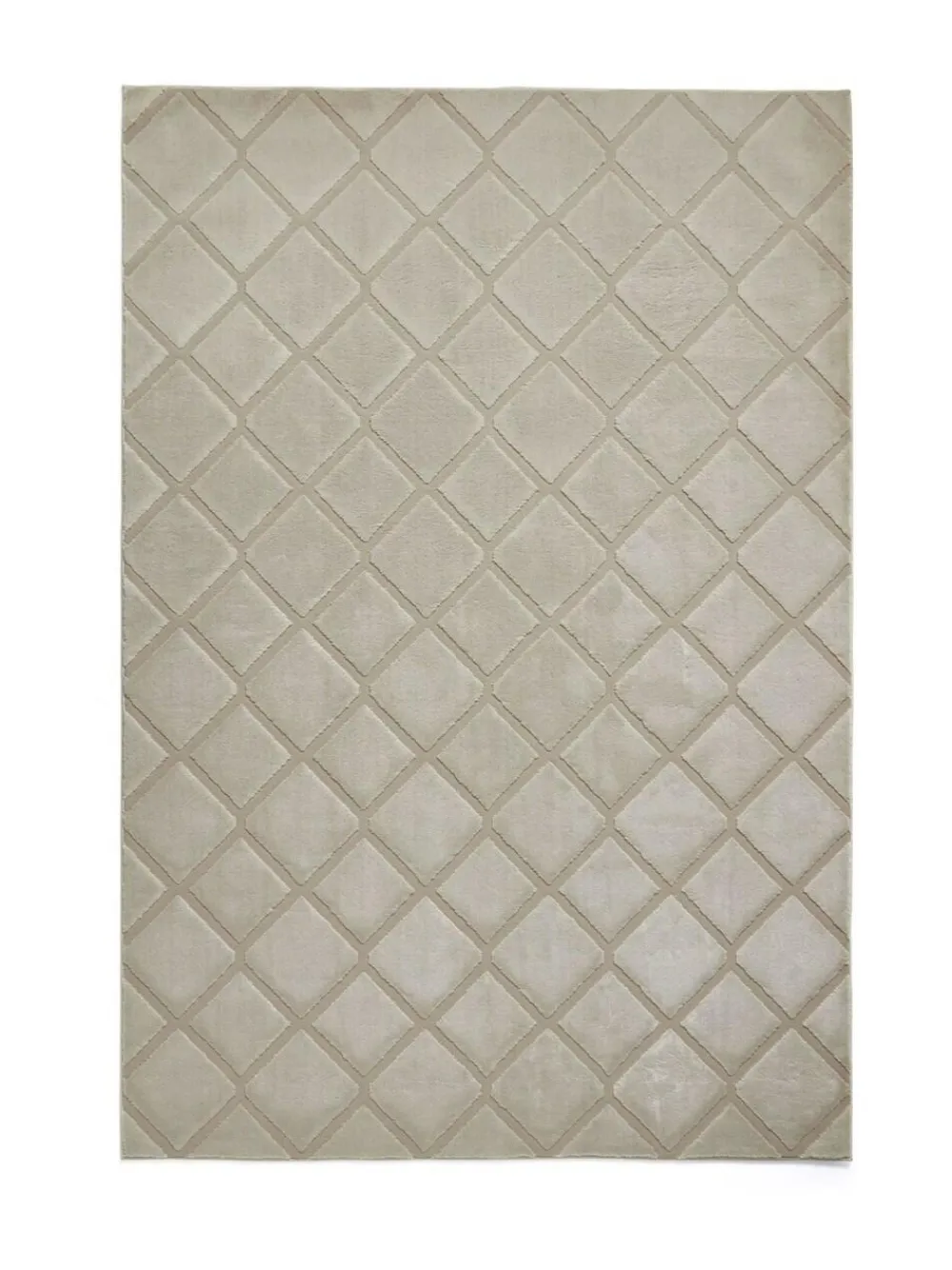 Outlet Catherine Lansfield Natural Cosy Diamond Washable Rug