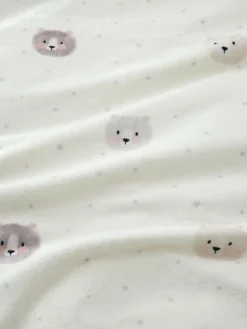 Catherine Lansfield Natural Cosy Bear So Soft Duvet Cover Set^ Branded Bedlinen