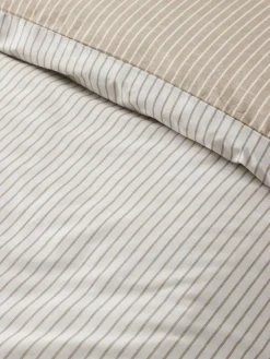 Catherine Lansfield Oxford Pinstripe Reversible Duvet Cover Set^ Branded Bedlinen