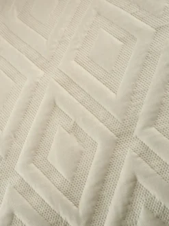 Hot Catherine Lansfield Jacob Geo Soft Touch Non-Iron Duvet Cover Set Natural